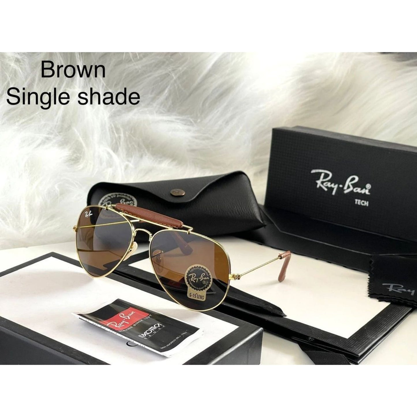 RAY-BAN All Season Special Men Women 7A Quality Aviator Bridge Causal Vintage Sunglasses For Unisex. ( B2 A1-3422 Mm )