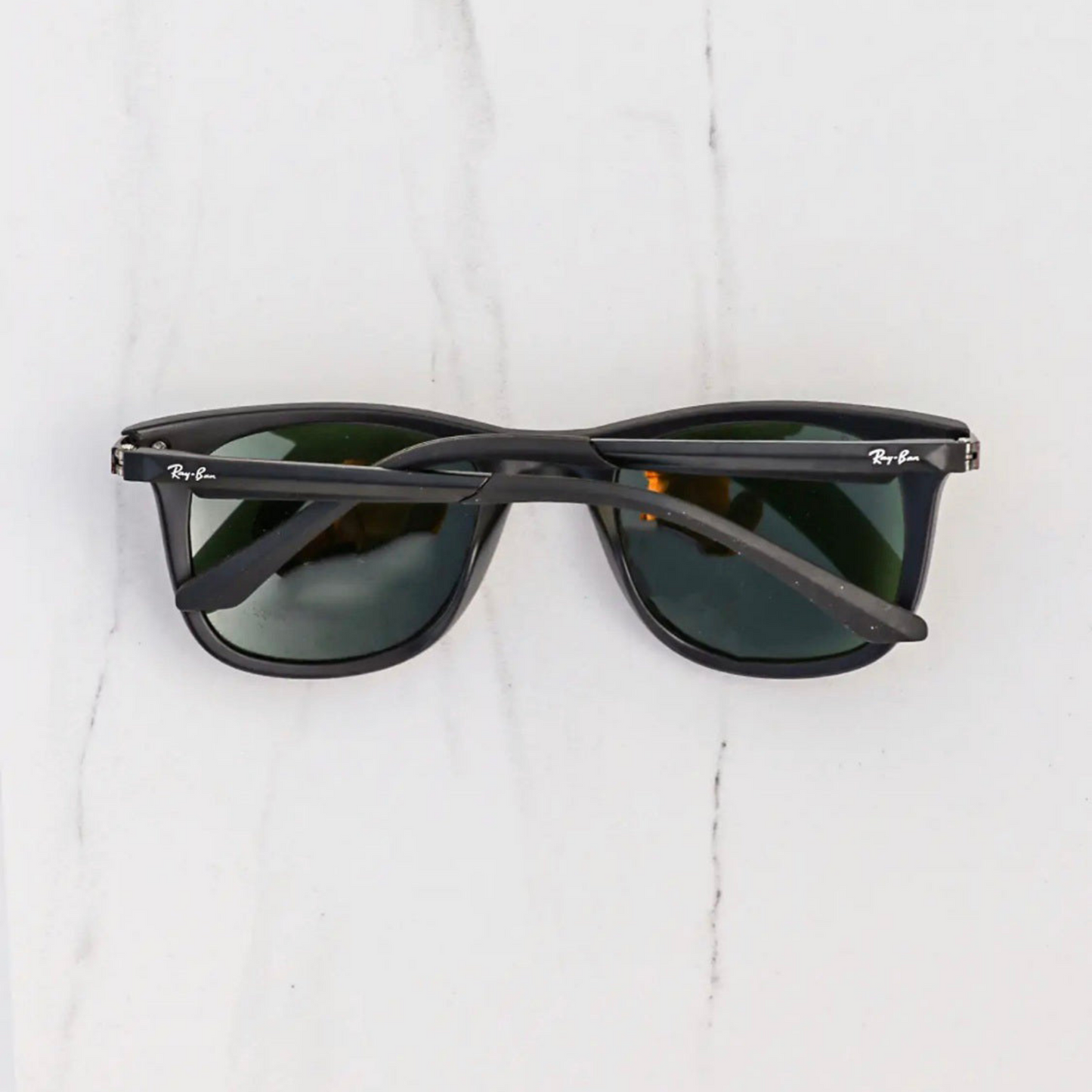 RAY-BAN New Addition Green & Black 4287 Square Sunglass For Unisex