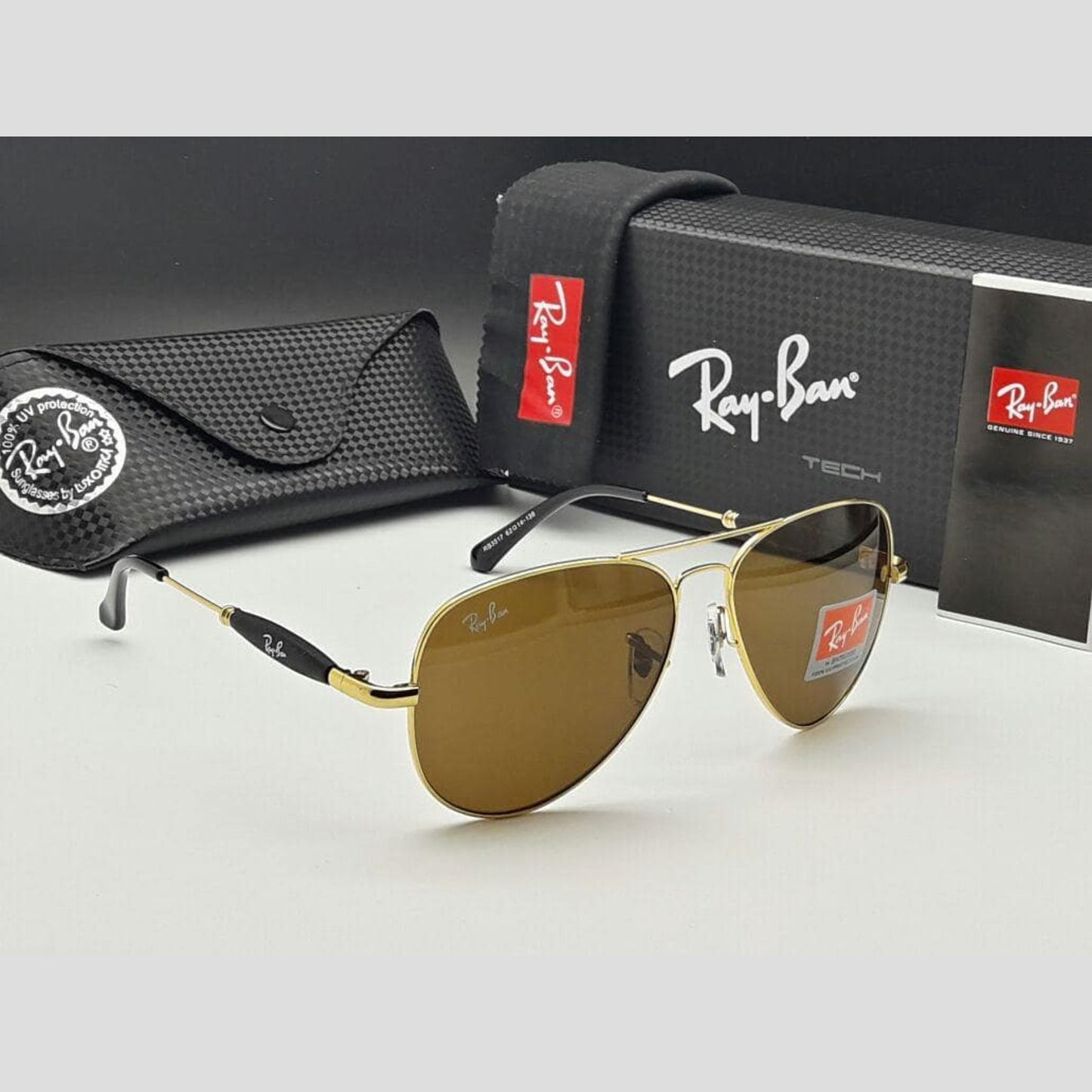 RAY-BAN All Season Special Men Women 7A Quality 3517 Oval Vintage Sunglasses For Unisex.